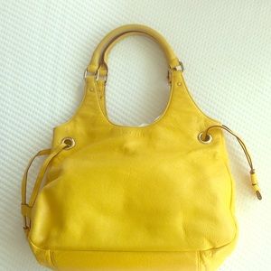 Kate Spade vintage leather yellow shoulder…